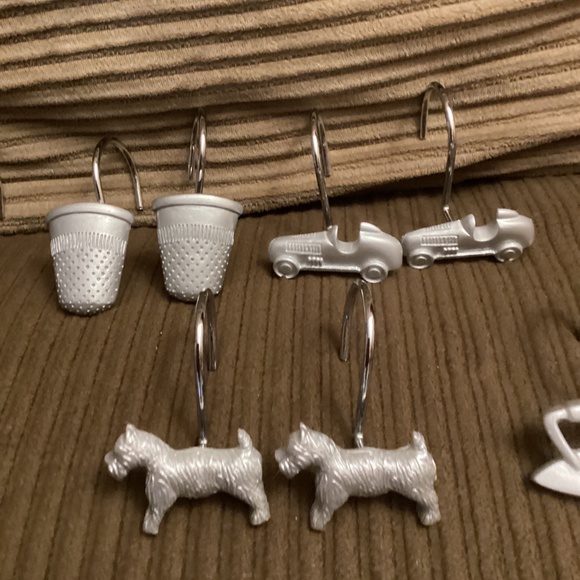 Hasbro MONOPOLY Shower Curtain Hooks - Picture 3 of 5
